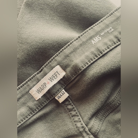 WARP + WEFT AMS Amsterdam Slim Stretch Jean // Olive // Men’s 36x32 - Picture 4 of 6
